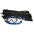 Adults Voit Dolphin Mask, Snorkel and Fins - Large/ X-Large