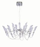 Astral Chrome Twisted Ceiling Lamp - Chrome - LS-18218