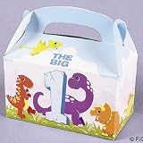 12 Dinosaur Theme One Year Old Birthday Party Treat Boxes