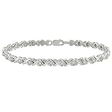 1 ct.t.w. Diamond Tennis Bracelet in Silver, I3-I4, 7.25" in length