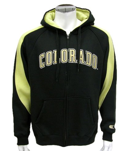 Buy Colorado Golden Buffaloes Mens Varsity Full Zip Fleece Hoodie by Colosseum Athletics
