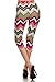 ALWAYS Women's Juniors Stretch Capri Tribal Floral Stripe Aztec Printed Leggings