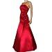 Bodenlanges Abendkleid "Helena" mit schnürbarer Silhouette und gerafftem Dekolleté, Bordeaux