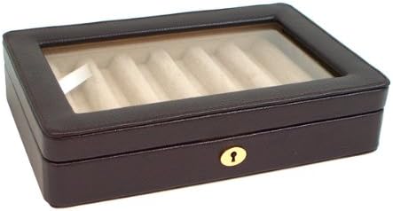 Leather Eight Pen Case Tarnish Proof, Brown