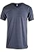 TL Men's Casual Basic Short Sleeve Tri-Blend or Fitted Cotton V-Neck T Shirts