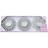 3 Piece Starburst Mirror Set, Wall Accent Display Pieces for Bedroom or Dining Room