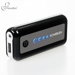 PowerGen External Battery Pack 5200mAh High Capacity Power Bank Charger 1A output for Apple iPad 2, iPhone 4 4s 3Gs 3G, iPod Touch / Samsung Galaxy S S2 S II, Galaxy Nexus, Epic 4G / Blackberry Torch Bold Curve / HTC Sensation 4G, XE, XL, One X, Thunderbolt, EVO, EVO shift, EVO 3D / LG Optimus V 2X 3D t / Motorola Droid Razr X 3 2 Bionic, Atrix, Triumph