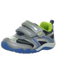 Shoes: Stride Rite SRT Falcon Sneaker (Toddler),Silver/Navy/Lime,4 W US Toddler - Stride Rite