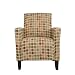 Handy Living 340C-PEG99-032 Belmont Transitional Arm Chair, Multicolored Retro Egg Design
