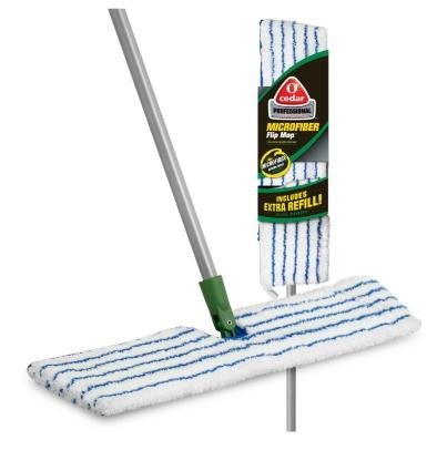 Professional Microfiber Flip Mop with Extra Double Sided Refill