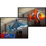 William Mark Air Swimmer Remote Control Inflatable Floating Shark & Clown Fish Bundle