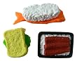 Iwako's Omoshiro Eraser- pack of 3 Sushi and Japanese food style erasers