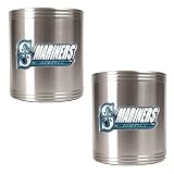 MLB Seattle Mariners Two Piece Stainless Steel Can Holder Set Amazon.com