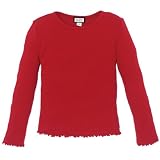 rib-knit crewneck top