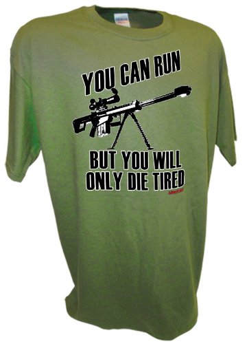 Mens 50 Cal Sniper Rifle Pro Gun Military Army Combat Tee By Achtung T Shirt LLC