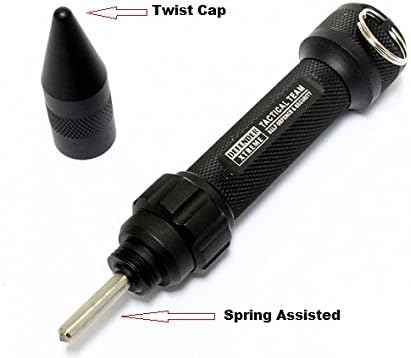 Car Emergency Tool Personal Safety Key Chain Spring Assisted Glass Breaker And Pepper Spray Can Combo Pack