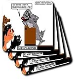Londons Times Fish Fishing Deep Beneath Cartoons - 12 Step Groupers Drink Like A Fish - Coasters