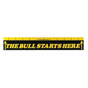Fat Cat The Bull Starts Here Dart Throw Line Marker, Yellow/Black