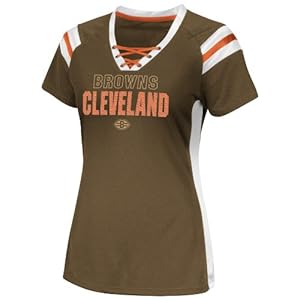 NFL Cleveland Browns Women's Draft Me VI Jersey, Classic Brown, Medium