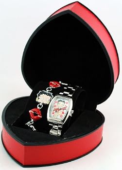 Betty Boop #BBW2341BS Women's Watch and Bracelet Gift Set