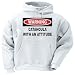 Warning: Catahoula with an attitude Adult Hooded Sweatshirt ASH GREY XXX-LARGE (3X)