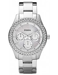 Fossil Ladies Stainless Steel Stone Set Watch