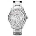 Fossil - ES2860 - Montre Femme - Quartz Analogique - Cadran Argent - Bracelet Acier Argent