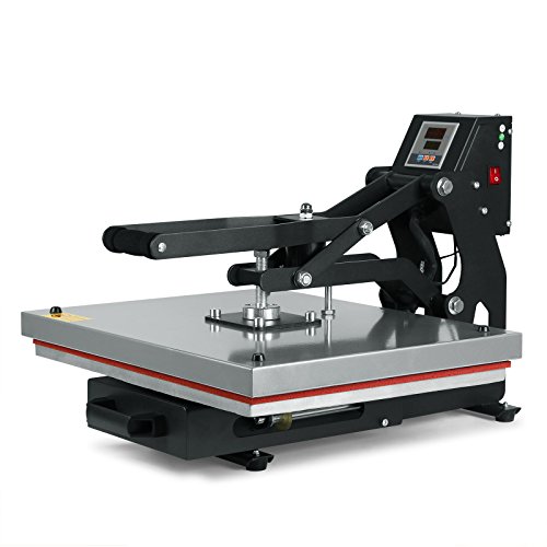 Shareprofit Heat Presses Heat Press Machines Heat Press Machine for T Shirts 16x20 Inch Auto Open Digital LCD Timer Rigid Steel Frame(16x20 Inch Auto)