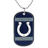 Silvertone National Football League Indianapolis Colts Tag Necklace