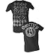 Sanctify Argyle Iron Metallic Black T-Shirt Tee