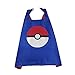 OscarNOtis Pokemon Go Pikachu Dress Up Costume Cape and Mask Set
