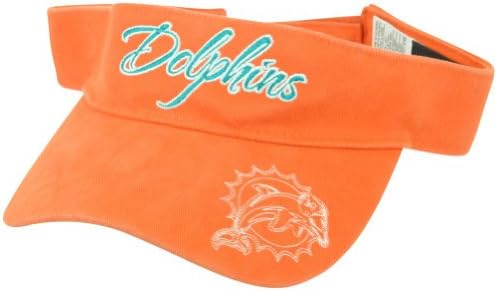 NFL Miami Dolphins Reebok Football Official Women Orange Velcro Visor Hat DV1014