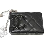 (シャネル)CHANEL　A50083　カンボンライン　キーリング付きコインケース　黒×黒/ピンク　並行輸入品 [ウェア&シューズ] CHANEL コインケース