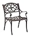 Biscayne Rust Bronze Dining Arm Chair Pair by Home Styles