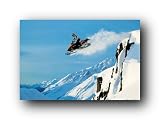 SNOWMOBILE SNOW POWDER MOUNTAIN JUMP POSTER NEW 33305