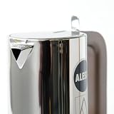Alessi 6-Cup Espresso Coffee Maker in 18/10 Stainless Steel Mirror Polished with Magnetic Heat Diffusing Bottom
