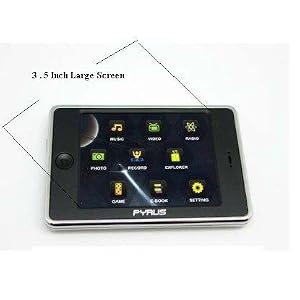 3.5" Large Screen - Pyrus Electronics 4gb 3.5" Touch Screen Mp3/mp4/mp5 Personal Multimedia Player