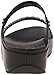 FitFlop Women's Amsterdam Studded Slide, Black, 8 M US