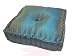 Green Square Zafu, Kapok Filled Vietnamese Yoga Cushion, Meditation, Relaxation and H...