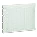 Wilson Jones Green Columnar Ruled Ledger Paper, Double Page Format, 24 Columns and 30 Lines per Page, 9.25 x 11.88 Inches, 100 Sheets per Pack (WG10-24A)