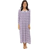 Eileen West Long Sleeve MicroModal Nightgown in Vineyard Heaven