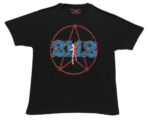 Rush Starman 2112 Tour Distressed Classic Rock Band Adult T-Shirt Tee