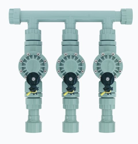 Orbit Sprinkler System 3-Valve Pre-Assembled Manifold with 3/4-Inch & 1-Inch Pipe Adapters #57153