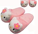 Pink & White Hello Kitty Slippers-01629