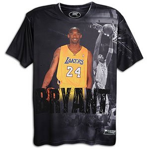 Lakers - Three60 Gear NBA Photo Image T-Shirt - Men's - Bryant, Kobe ( sz. M, Black : Bryant, Kobe : #24 : Lakers )