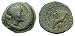 Ptolemaic Kingdom of Egypt, Cleopatra VII, Philopator, 51 - 30 B.C., Paphos, Cyprus; Bronze Dichalkon
