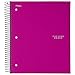 Five Star Spiral Notebook, 5 Subject, College Ruled Paper, 200 Sheets, 11