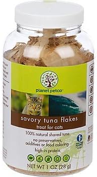 Planet Petco Savory Tuna Flake Cat Treats, 1 oz.