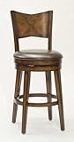 26.5"H Swivel Counter Height Stool in Rustic Oak Finish