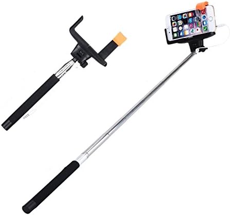 Helix Selfie Stick Self Portrait Monopod No Battery just Plug and Play-Protect your investment 2 Year Warranty--Apple iPhone 6, iPhone 6 Plus, iPhone 5, 5s, 5c, 4s, 4 Samsung Galaxy, Note 2, Note 3, Note 4, HTC, LG, Sony